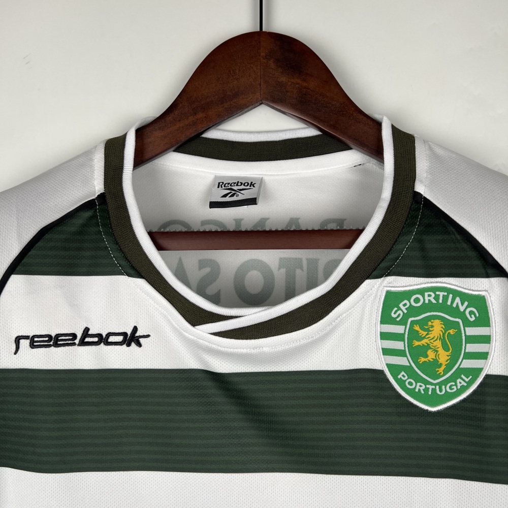 2001/03 Sporting CP  Home Retro Jersey Long Sleeve