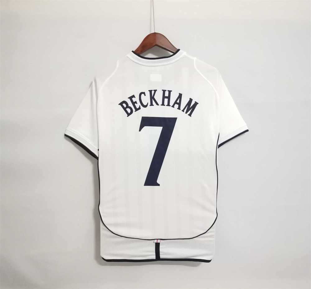 2002 England World Cup Home Retro Jersey