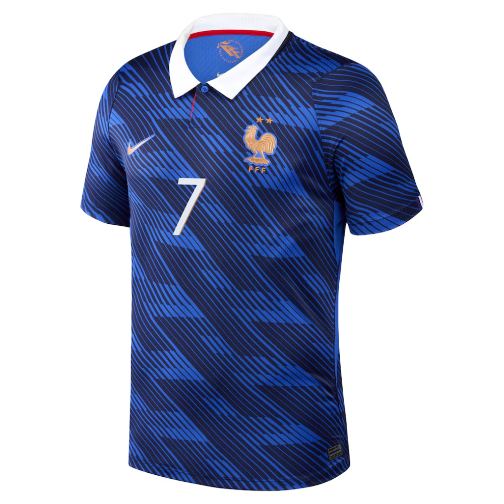 Maillot France Nike FFF Domicile Stadium 26 avec flocage Dembele 7