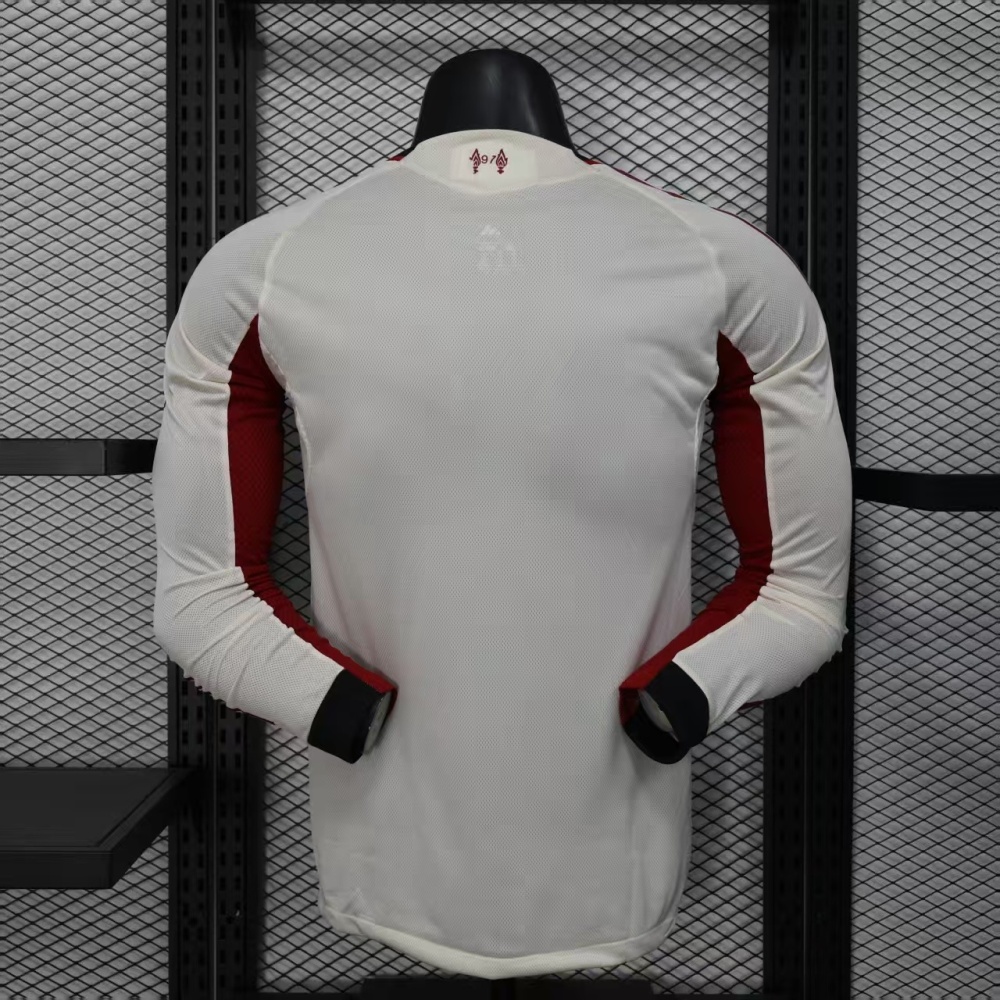 25-26 Liverpool Away Soccer Jersey Player Version Long Sleeve