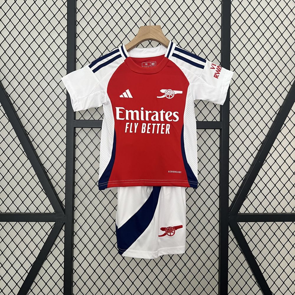 24-25 Arsenal Home Soccer Kids Kit Jersey+Shorts