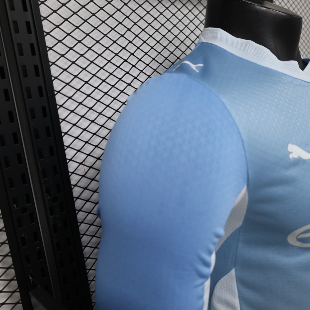 26-27 Manchester City Home Soccer Jersey Player Version Long Sleeve