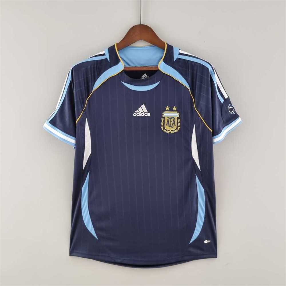 2006 Argentina World Cup Soccer Away Retro Jersey