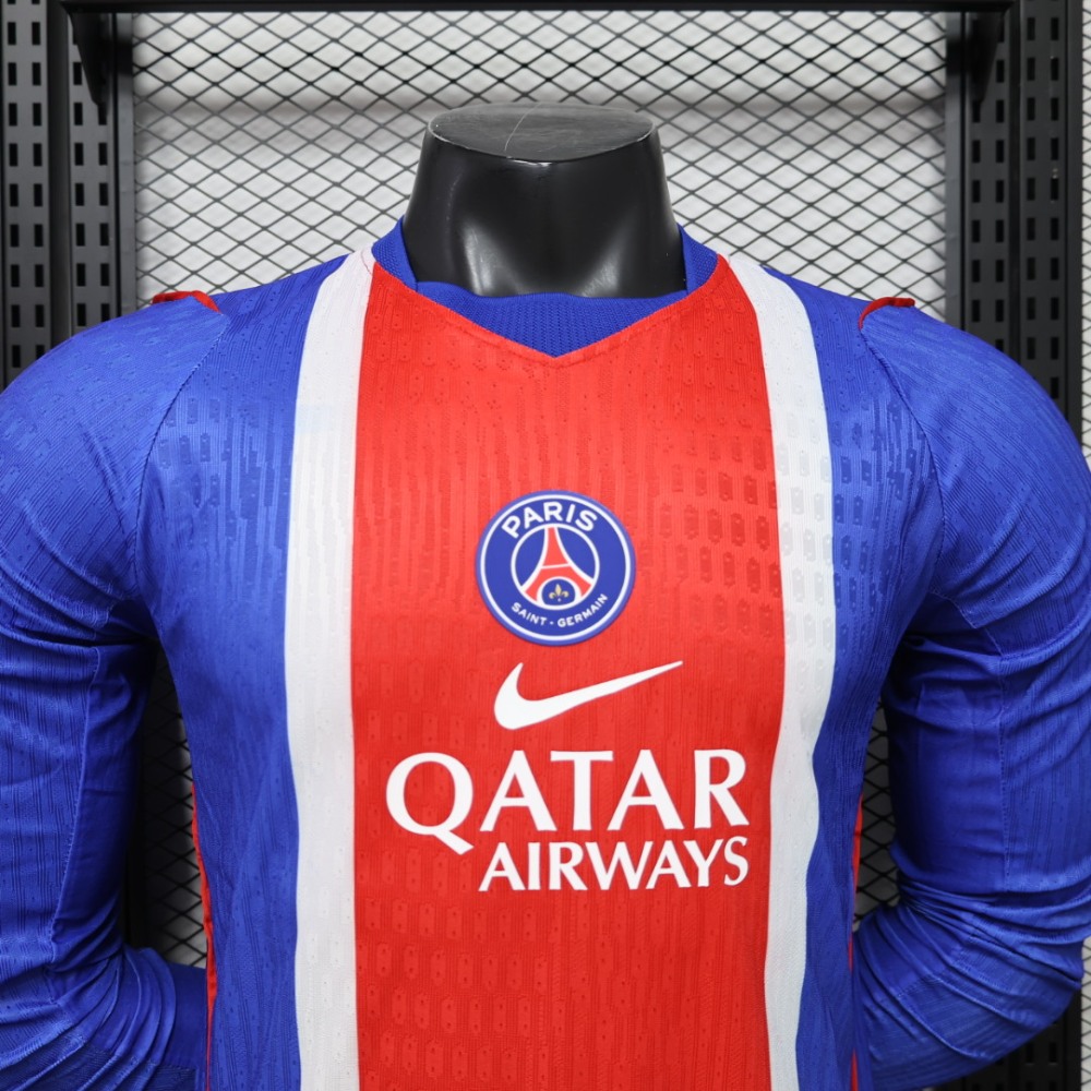 26-27 PSG Home Soccer Jersey Player Version Long Sleeve