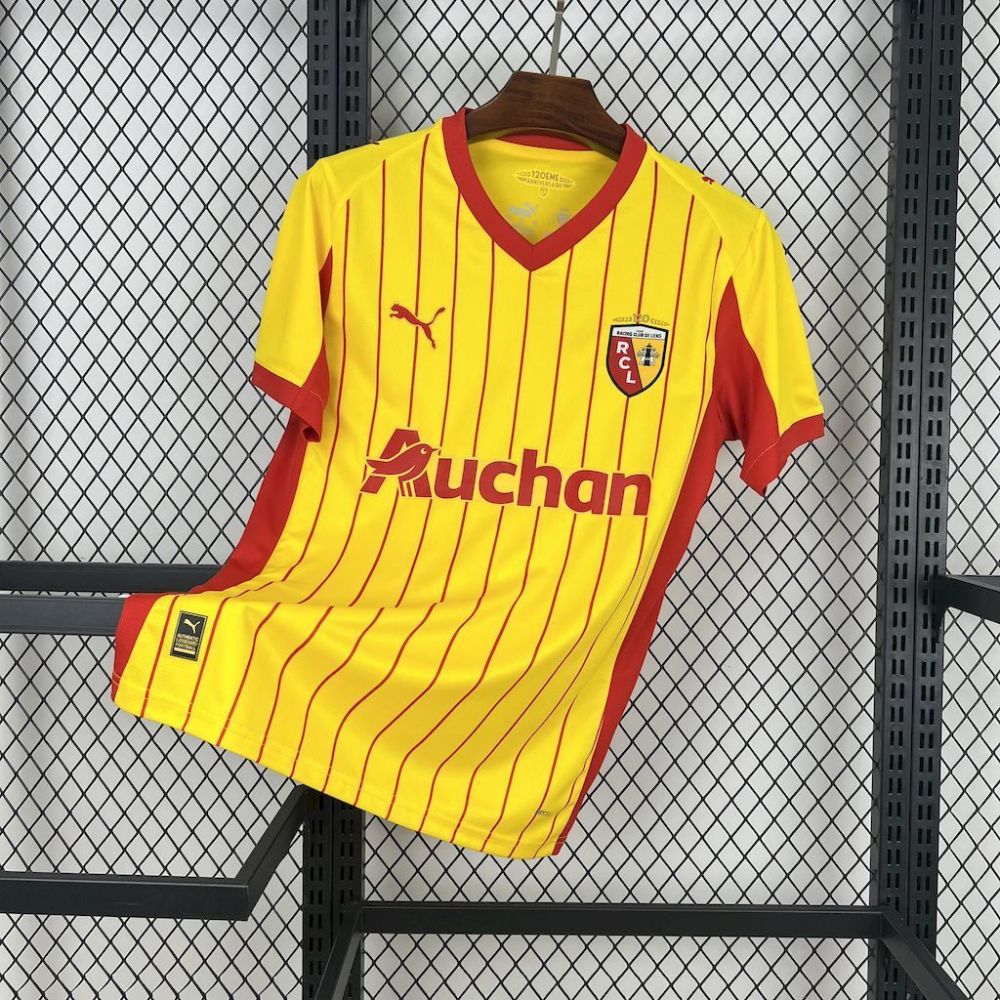 25-26  RC Lens Home Soccer Jersey