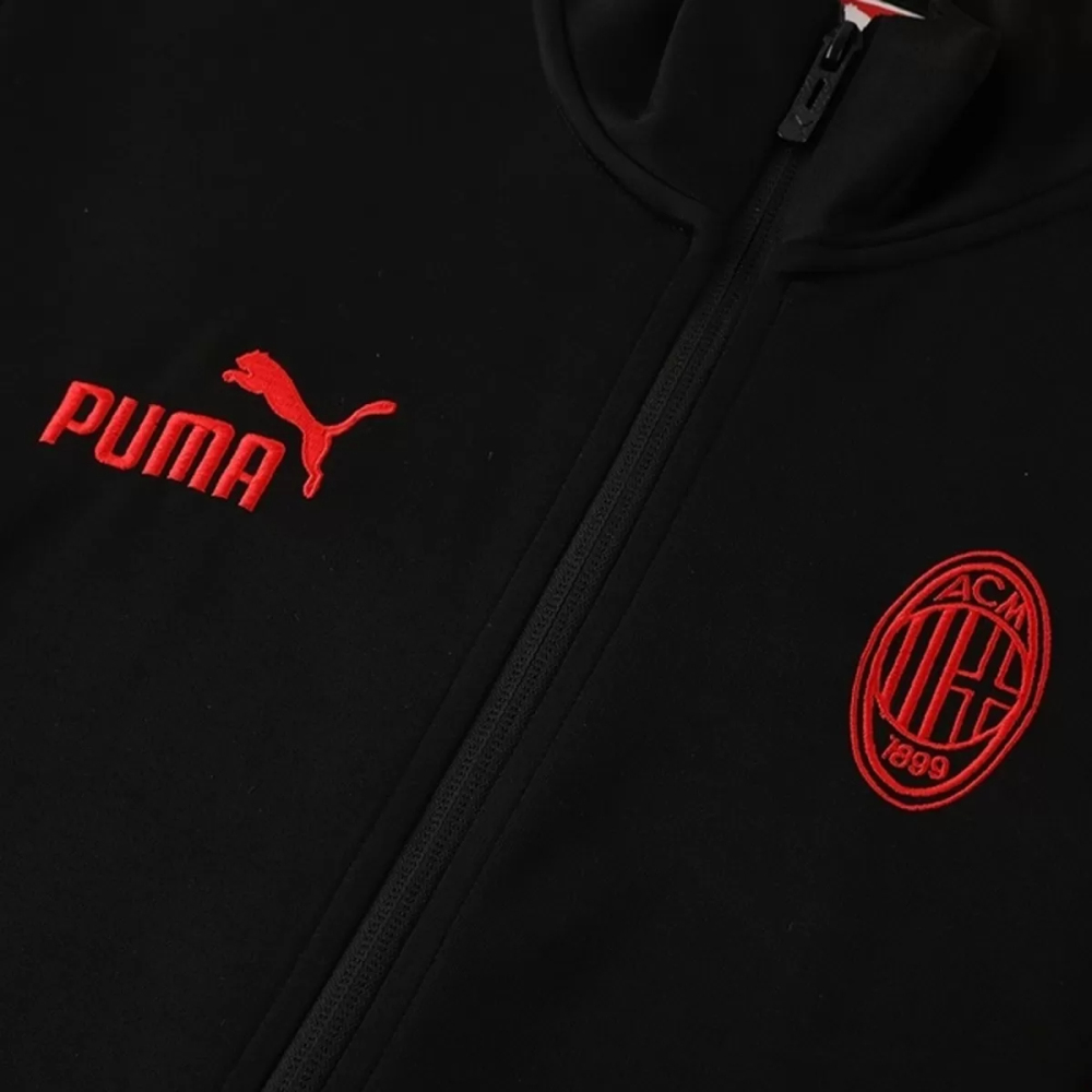 25-26 AC Milan Training Tracksuit Kit(Jacket+Pants) Black