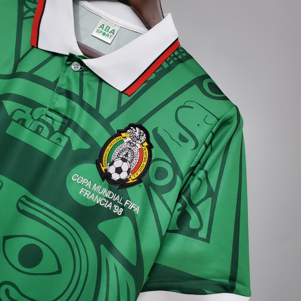 1998 Mexico World Cup Home Retro Jersey