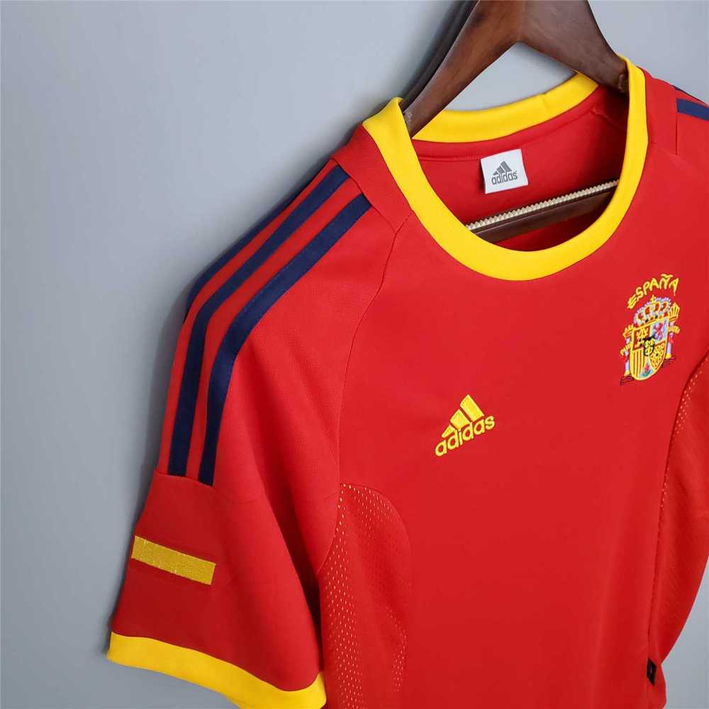 2002 Spain Home World Cup Retro Jersey