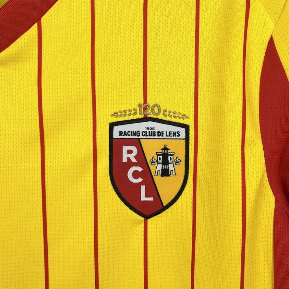 25-26  RC Lens Home Soccer Jersey