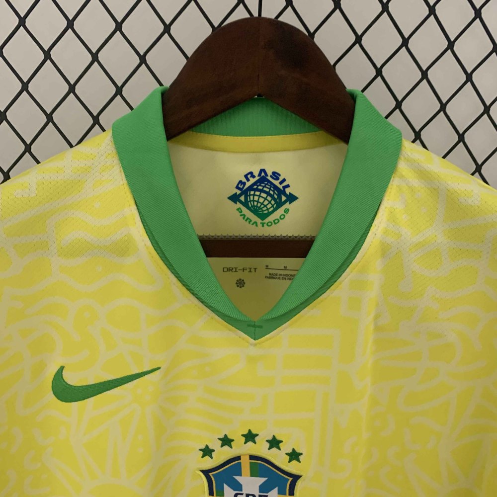 2024 Brazil Home Copa America Football Jersey