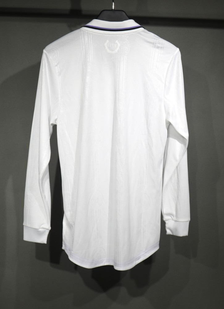 22-23 Real Madrid Home Retro Jersey Player Edition Long Sleeve