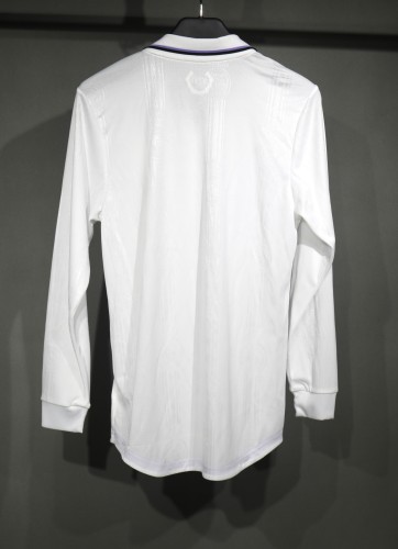 22-23 Real Madrid Home Retro Jersey Player Edition Long Sleeve