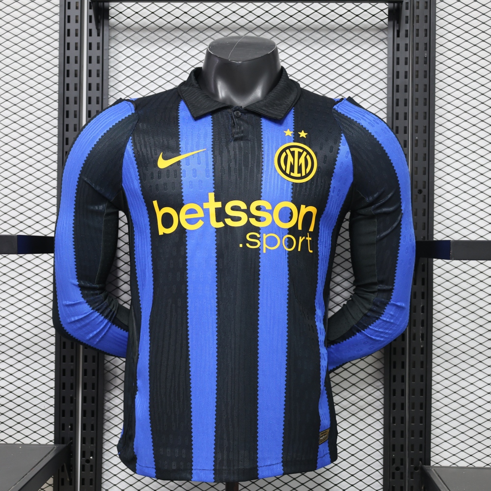 26-27 Inter Milan Home Kit Jersey Player Version Long Sleeve