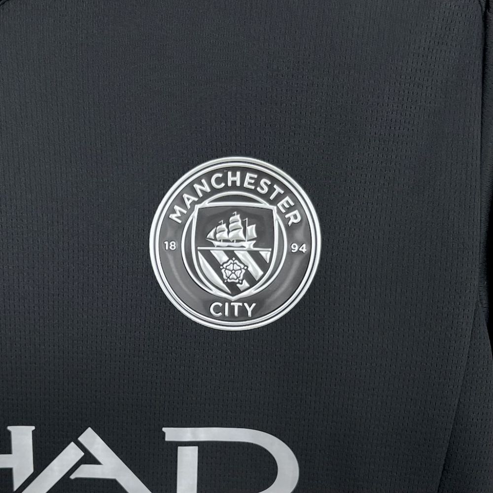 25-26 Manchester City Away Black Soccer Jersey
