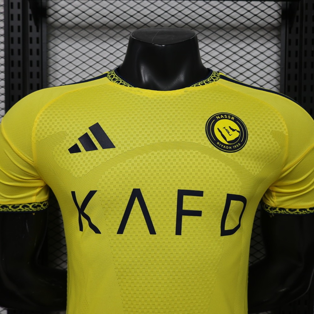 26-27 Al-Nassr Victory Home Soccer Jersey Player Version with Sponsor