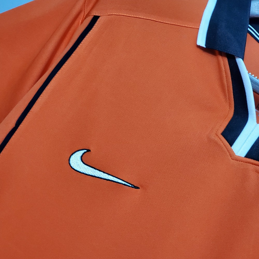 1998 Netherlands  Home World Cup Retro Jersey