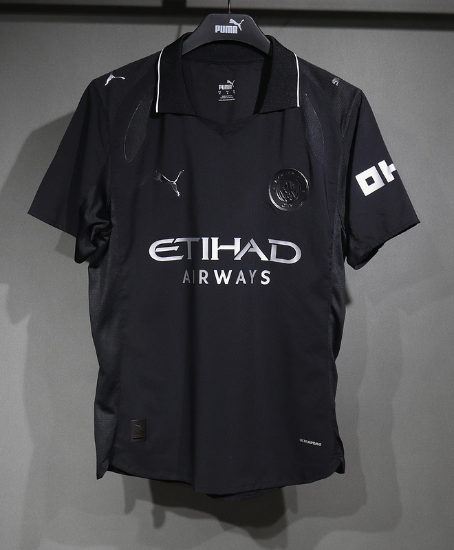 25-26 Manchester City Away Black Soccer Jersey Player Version