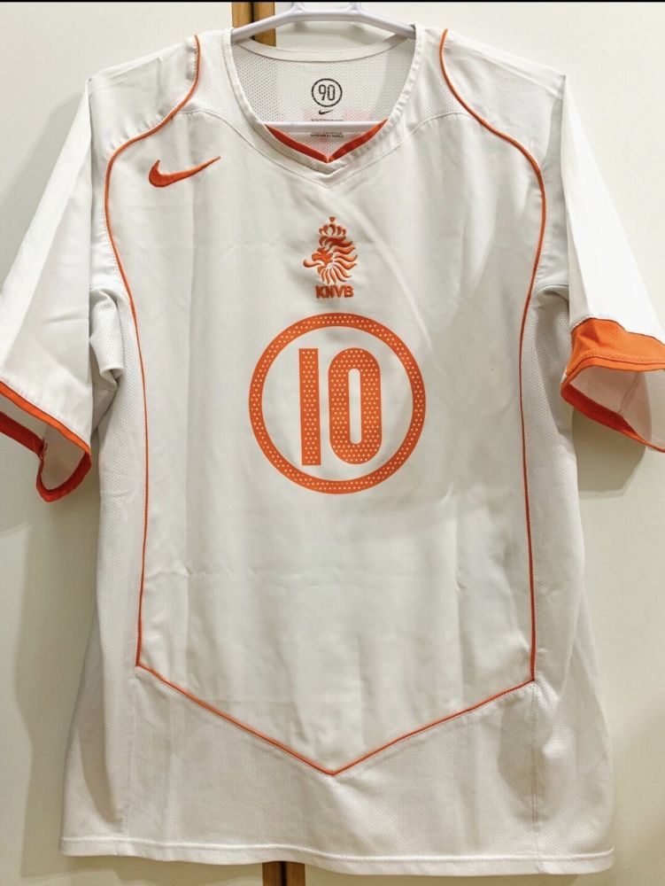2004 Netherlands  Away Retro Jersey White