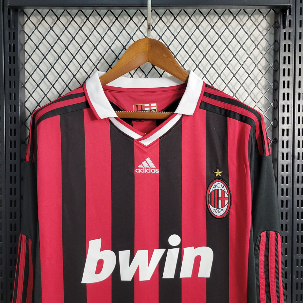 2009-10 AC Milan  Home Retro Jersey Long Sleeve