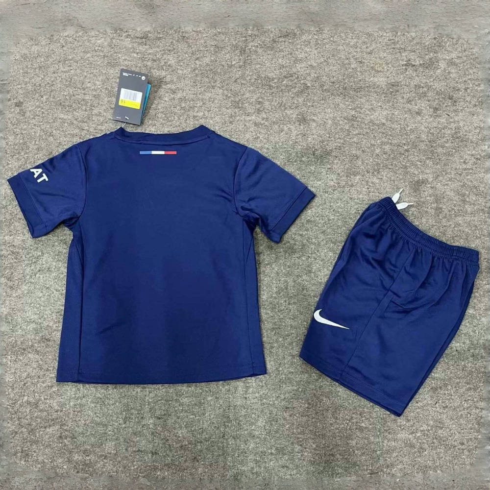 24-25 Paris Saint-Germain Home Soccer Kids Kit Jersey+Shorts