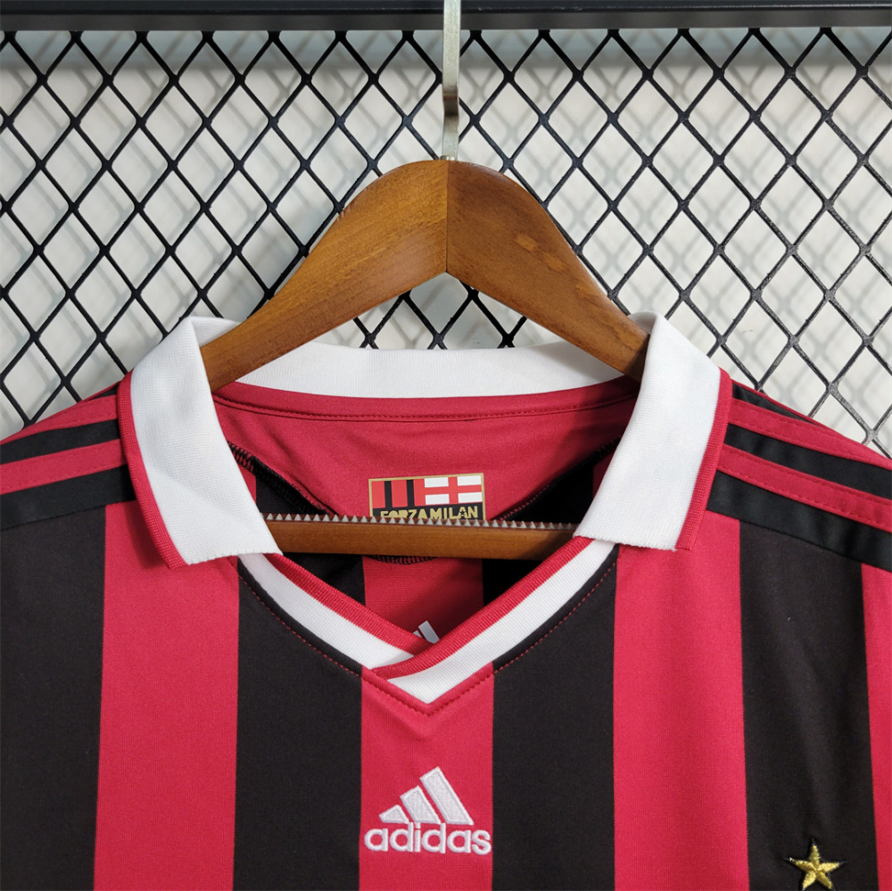 2009-10 AC Milan  Home Retro Jersey Long Sleeve
