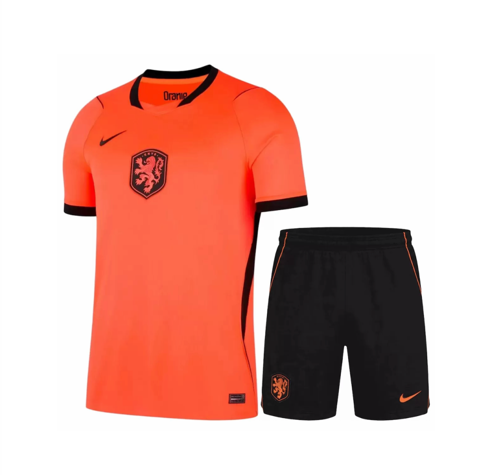 2026 Netherlands World Cup Home Soccer Adult Kit Jersey+Shorts