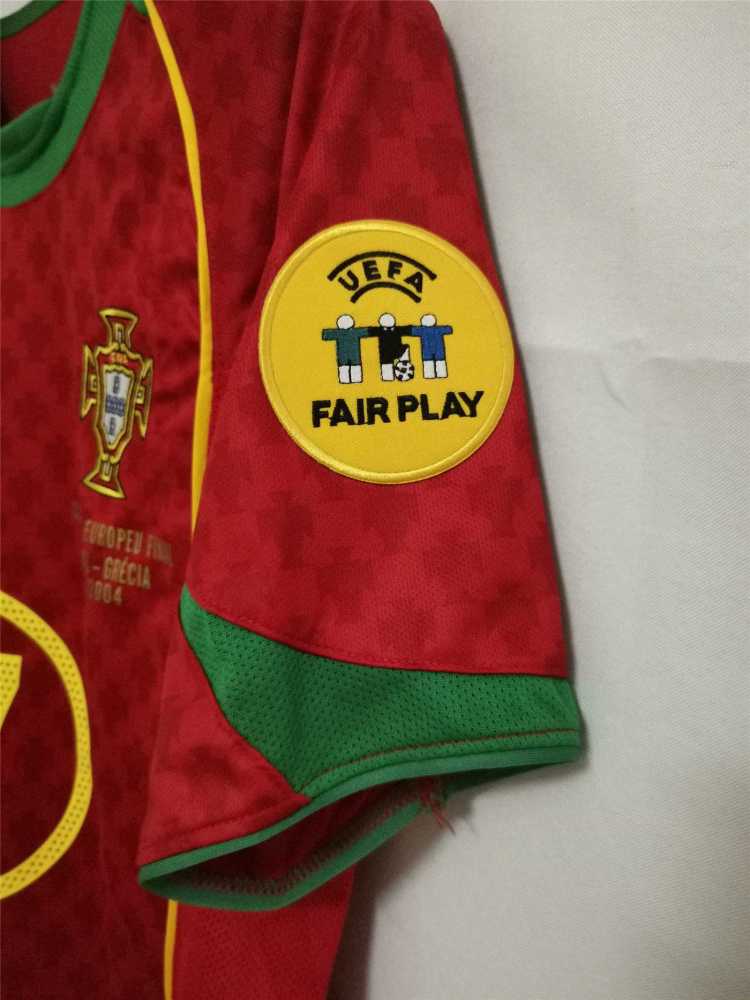 2004 Portugal C.Ronaldo #17 Euro Cup Home Retro Jersey