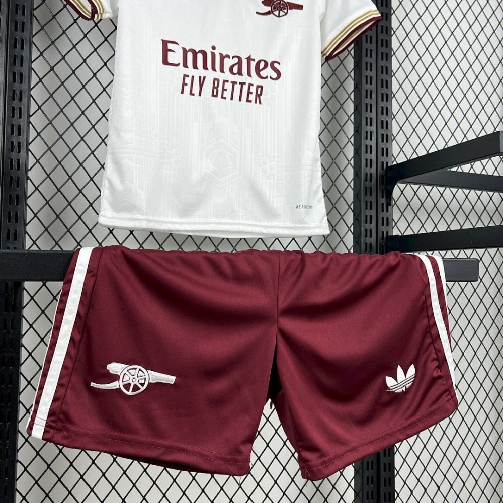 25-26 Arsenal Thid Away Soccer Kids Kit Jersey+Shorts