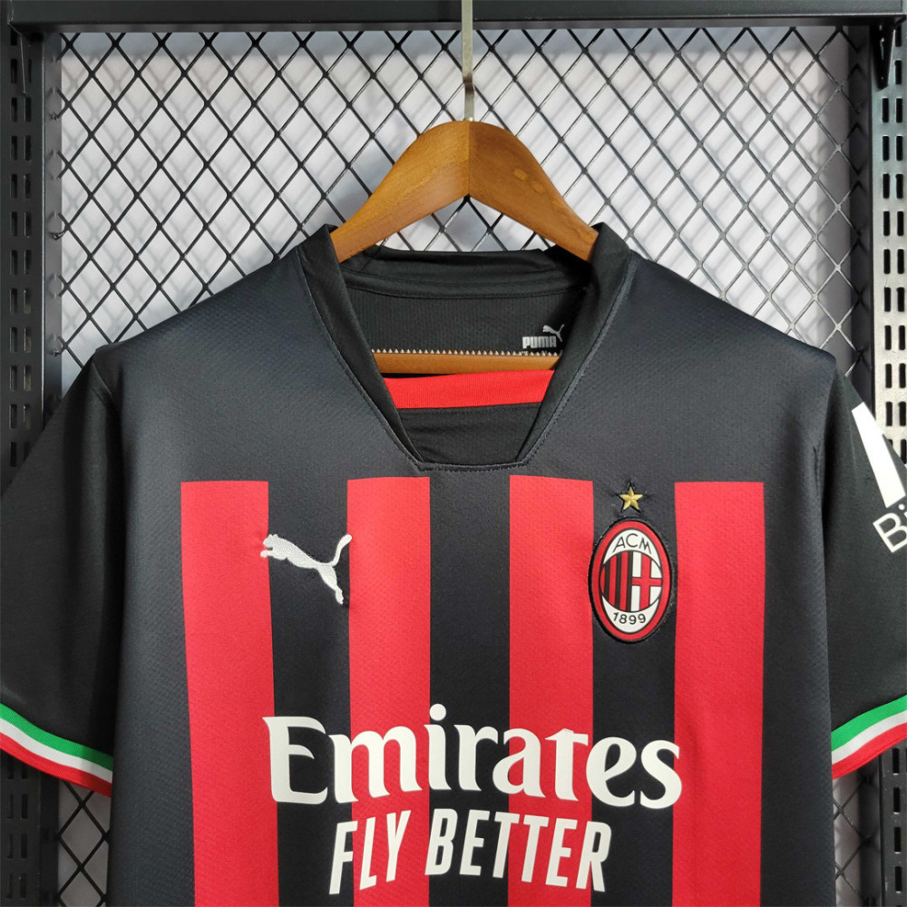 22-23 AC Milan Home Fan Version Jersey