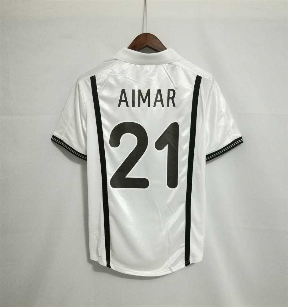 00-01 Valencia  Home Retro Football Jersey
