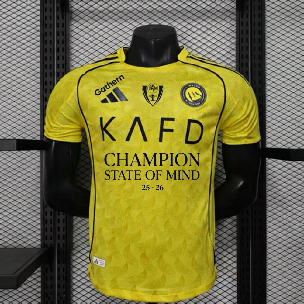 25-26 Al-Nassr Victory Home Soccer Jersey Player Version Champions