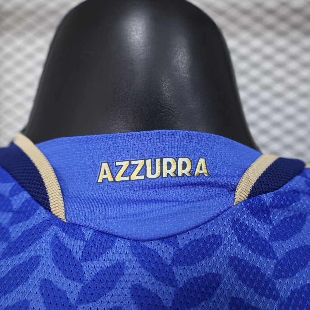 2025-26 Italy World Cup Home Jersey Player Version Long Sleeve