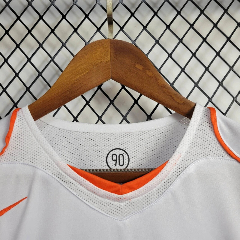 2004 Netherlands  Away Retro Jersey White