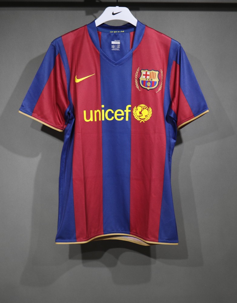 07-08 Barcelona Home Retro Jersey Player Edition