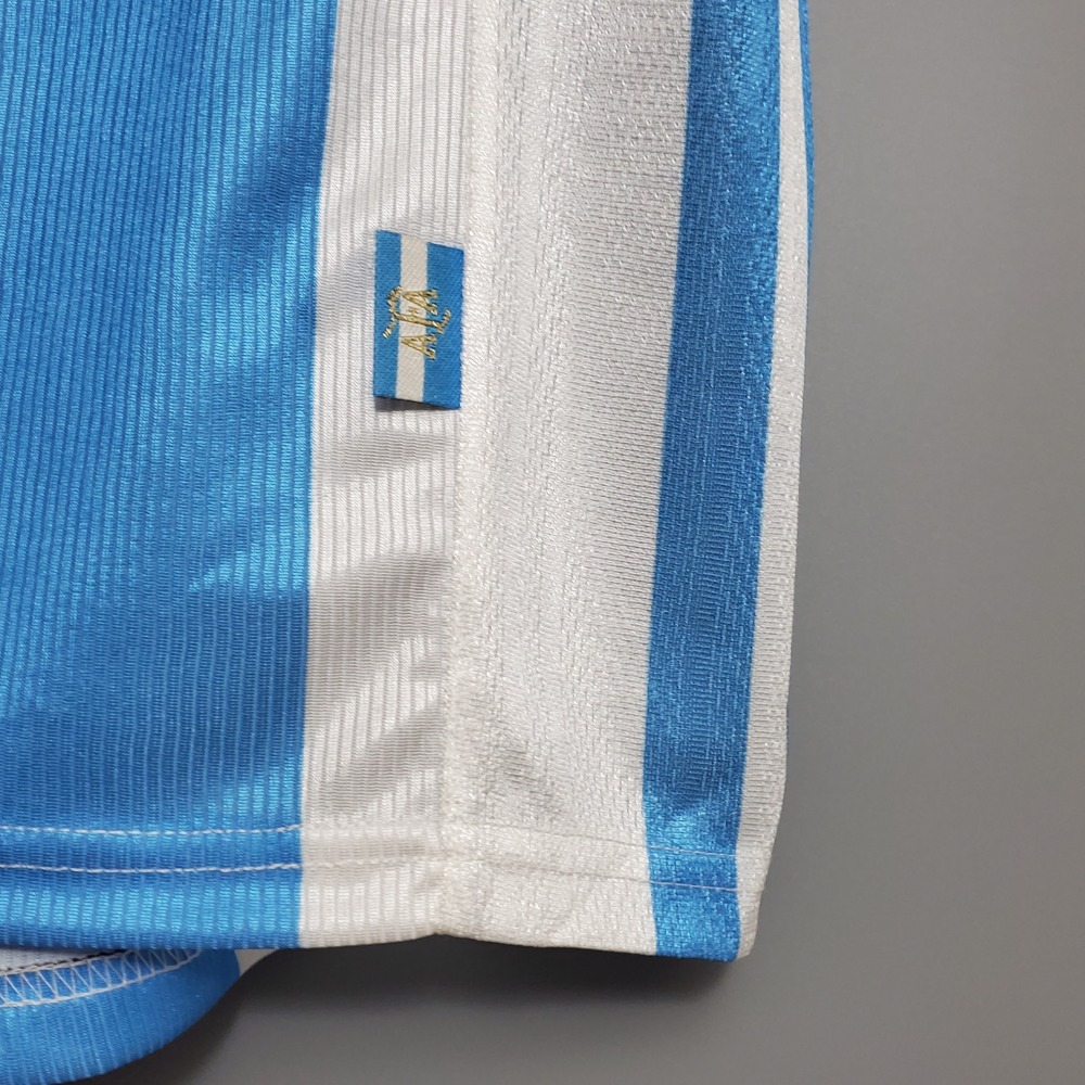 1998 Argentina World Cup Soccer Home Retro Jersey