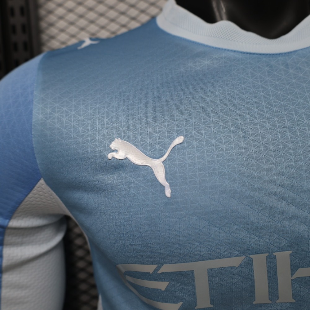 26-27 Manchester City Home Soccer Jersey Player Version Long Sleeve