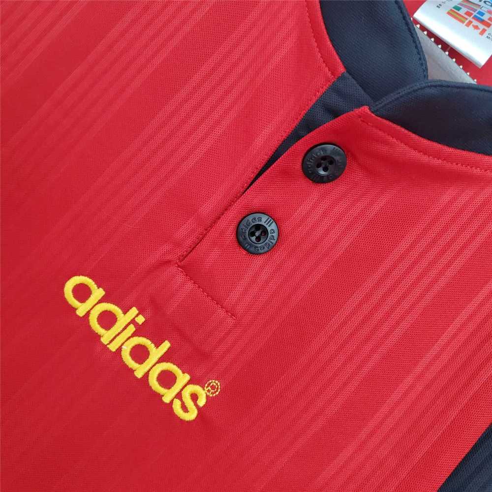 1996 Spain Home Euro Cup Retro Jersey