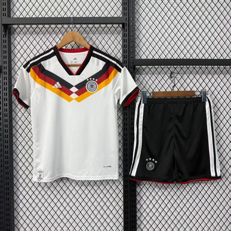 2026 Germany Home World Cup Soccer Kids Kit Jersey+Shorts
