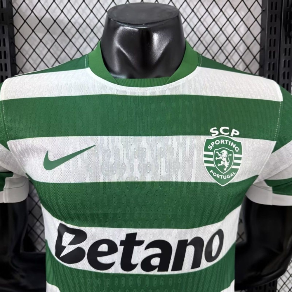 25-26 Sporting CP  Home Soccer Jersey Player Version