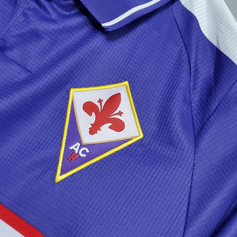 1998-1999 Fiorentina Soccer Home Jersey Retro Version