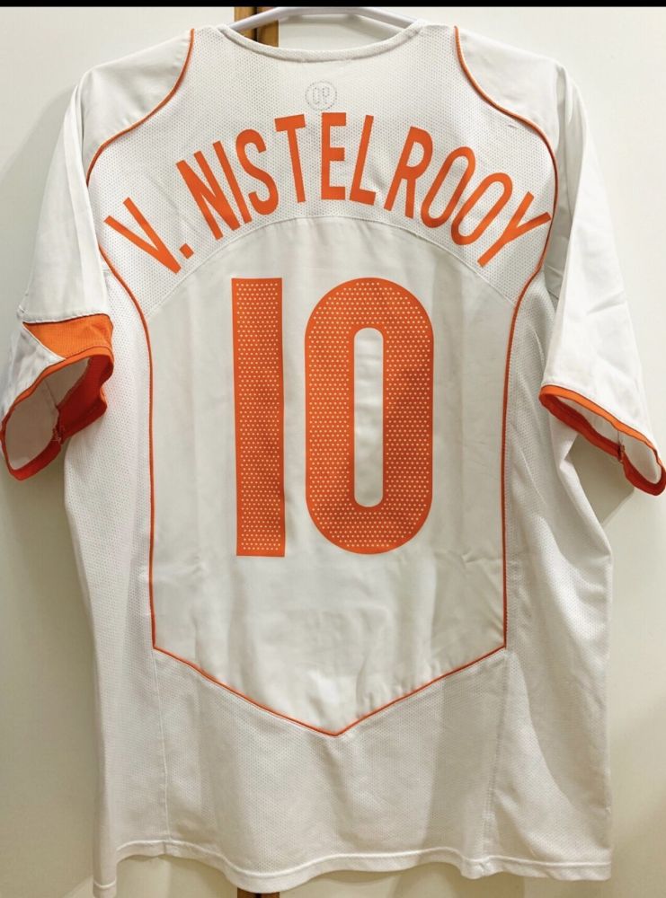 2004 Netherlands  Away Retro Jersey White