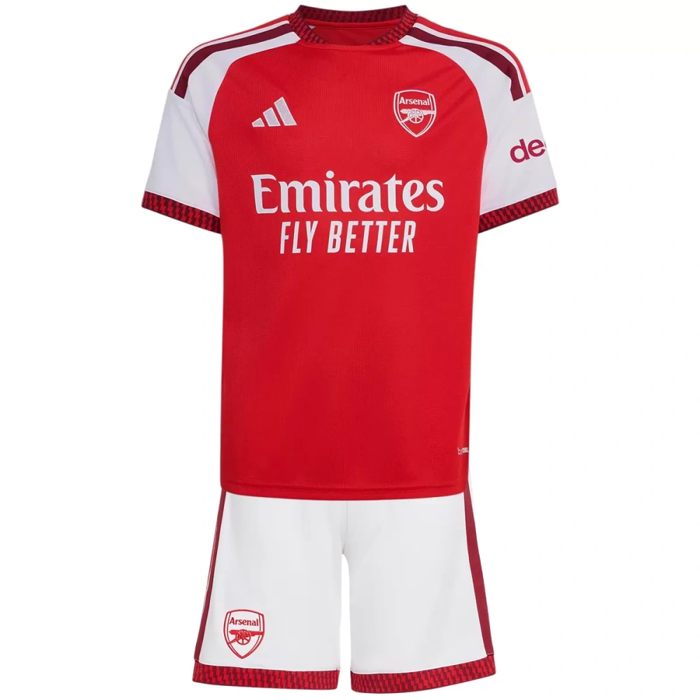 26-27 Arsenal adidas Premier League Champions Home Kids Kit Jersey+Shorts