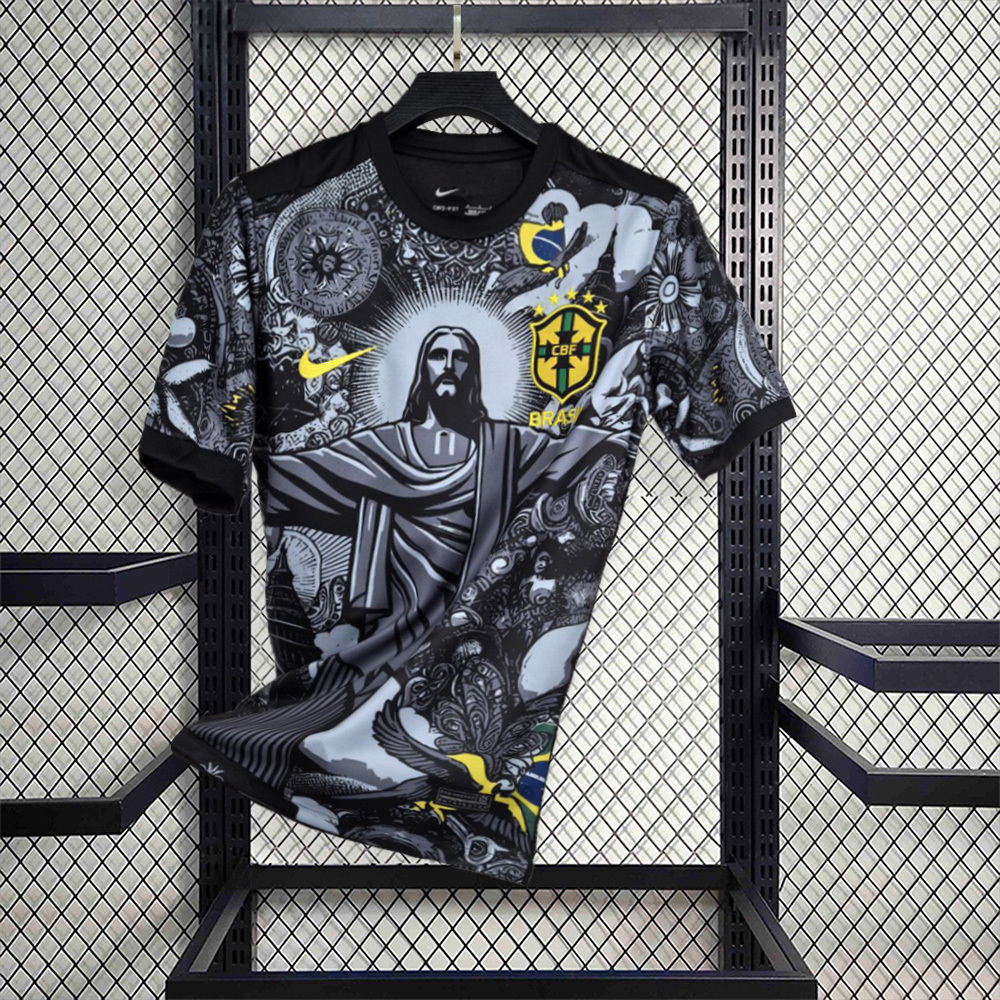2024 Brazil Christ the Redeemer Special Kit Shirt Football