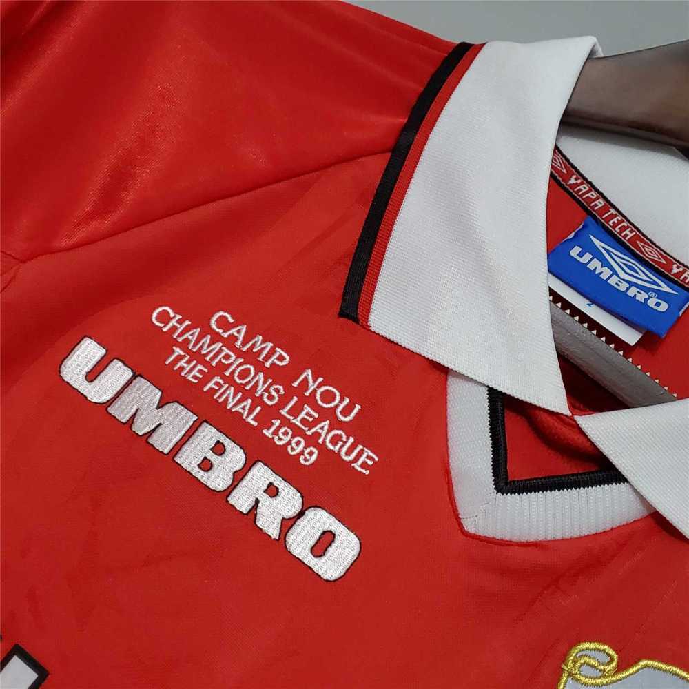 1999-2000 Manchester United Home Retro Jersey Long Sleeve