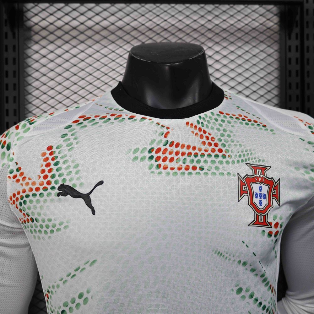 2025 Portugal  Away Soccer Jersey Long Sleeve Player Version