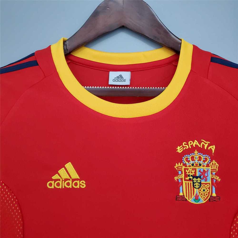 2002 Spain Home World Cup Retro Jersey
