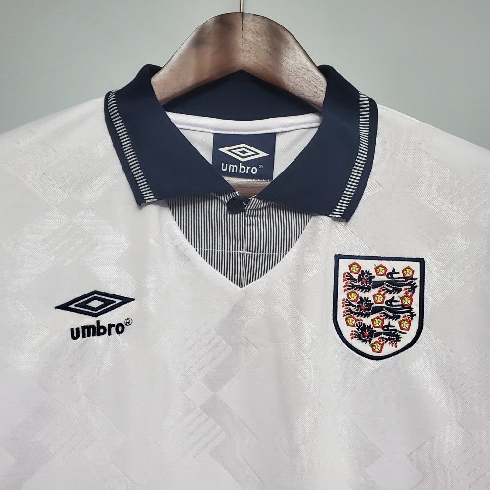 1990 England World Cup Home Retro Jersey