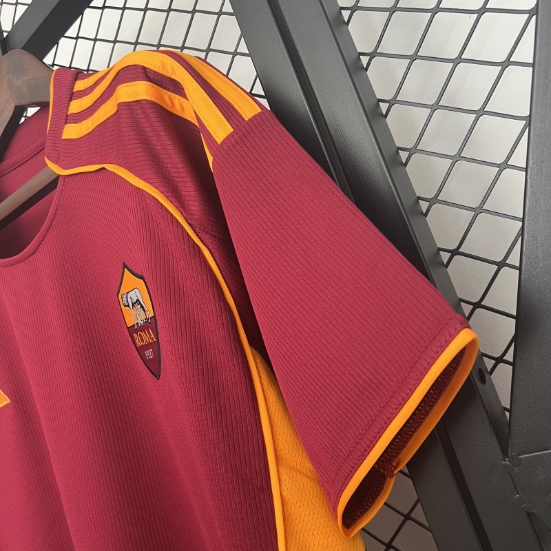 25-26 AS Roma Home Soccer Jersey