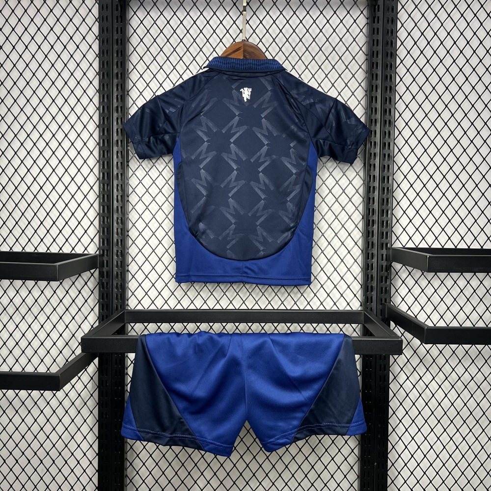 24-25 Manchester United Away Kids Jersey+Shorts