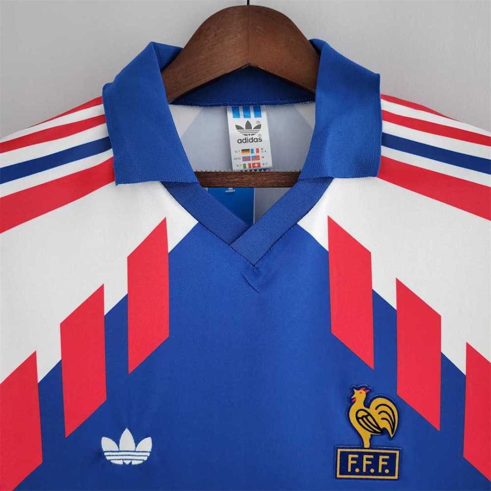 1990 France World Cup Home Retro Jersey